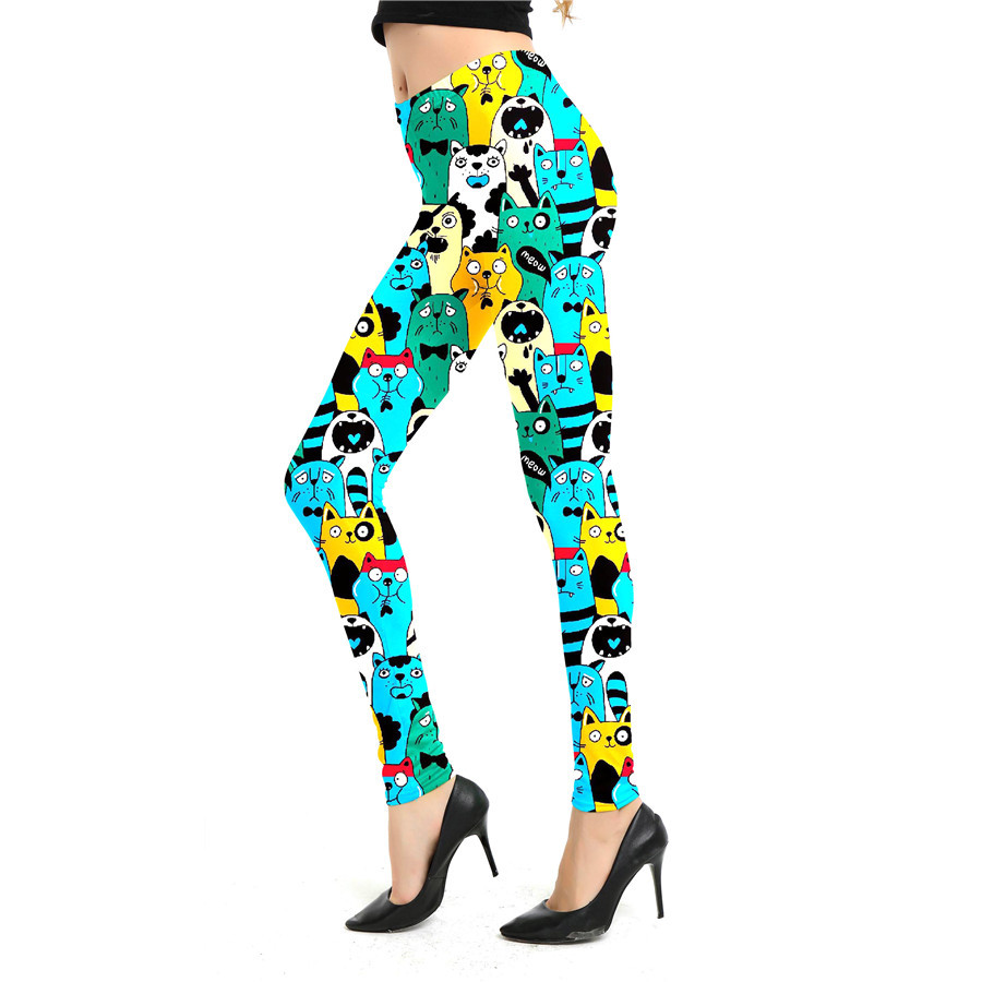 Title 12, Leggings femme imprimé graffiti abstrait de des...