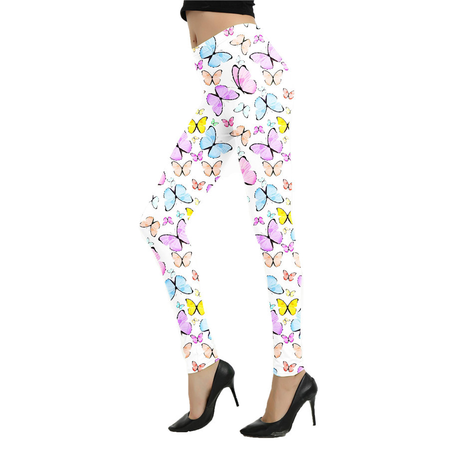 Title 18, Leggings con estampado de grafiti abstracto de ...