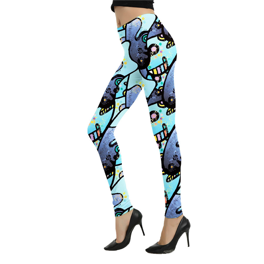 Title 21, Leggings femme imprimé graffiti abstrait de des...