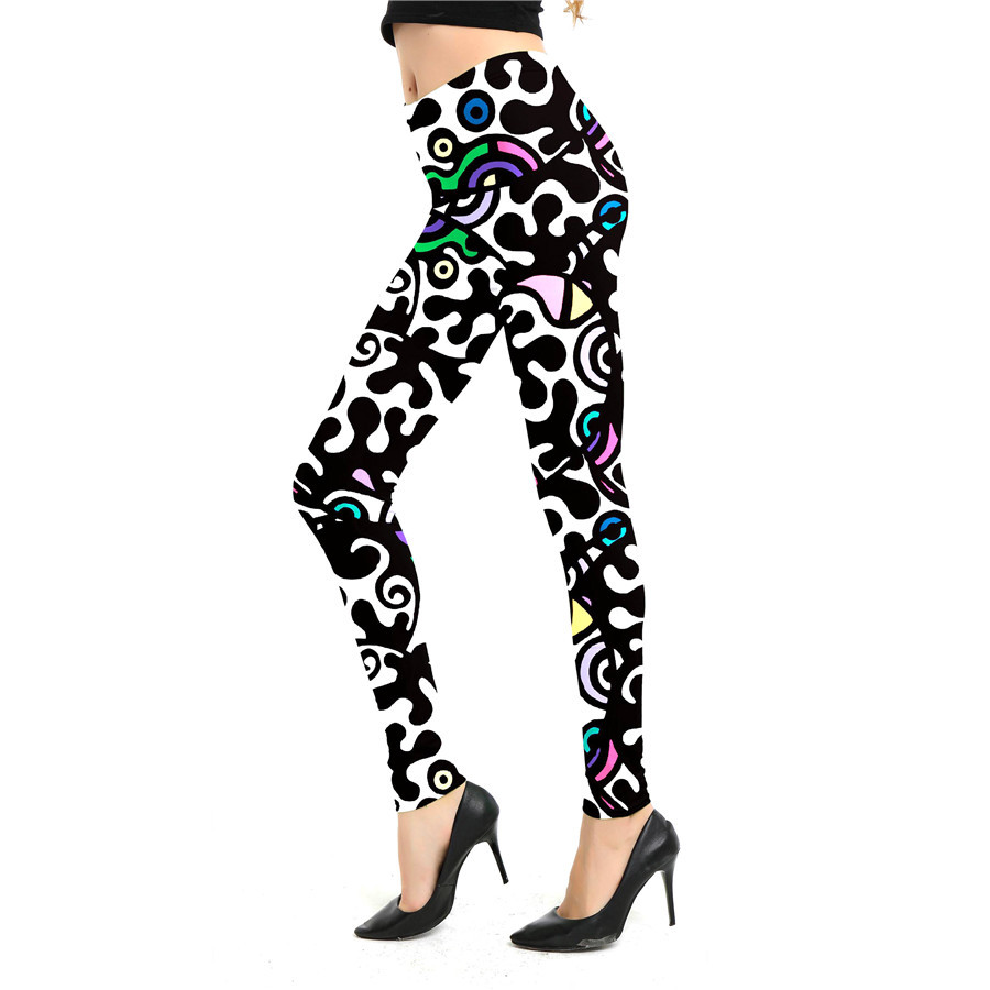 Title 24, Leggings femme imprimé graffiti abstrait de des...