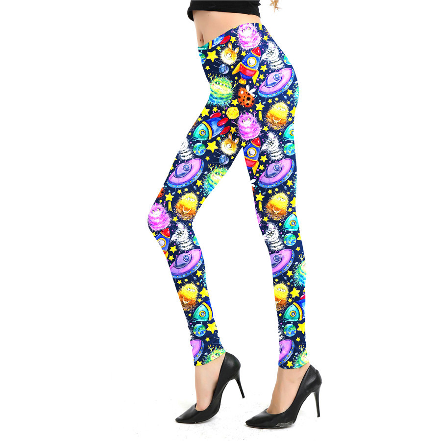 Title 30, Leggings con estampado de grafiti abstracto de ...