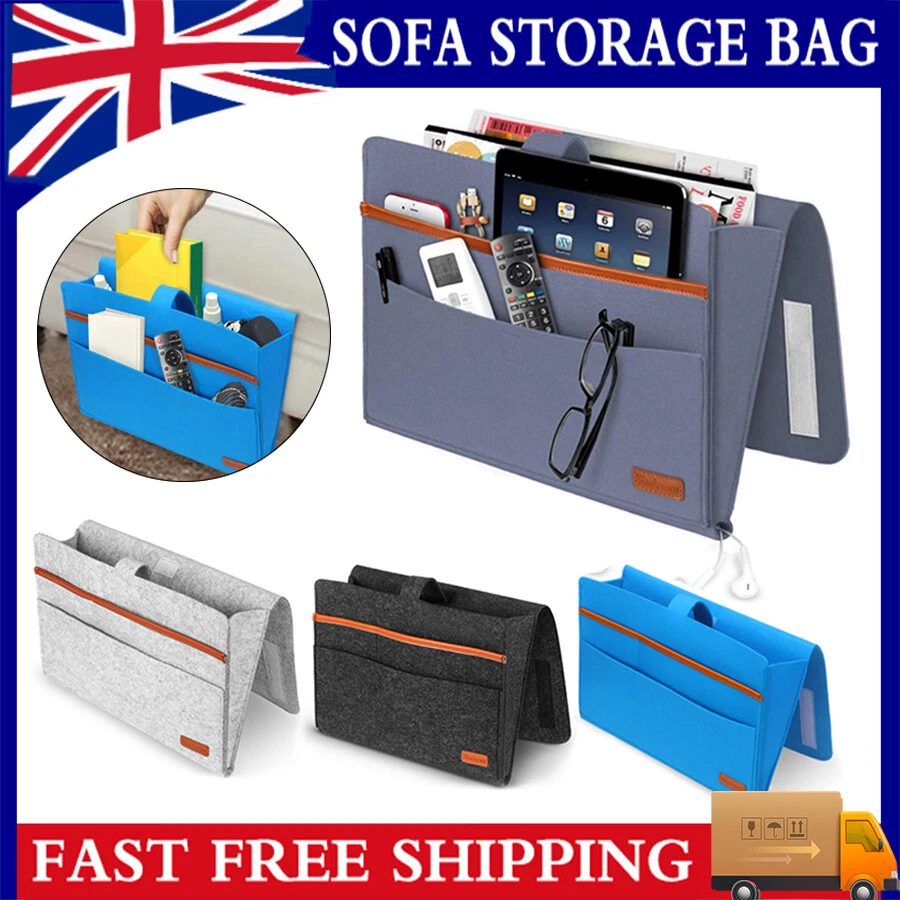 Felt Bedside Sofa Arm Rest Tidy Storage Organizer Holder Chair Couch Hanging Bag 8