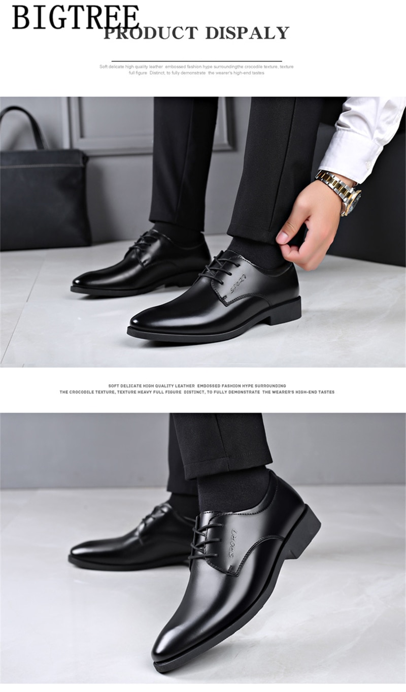 Title 17, Zapatos de cuero suave casuales para hombre, es...