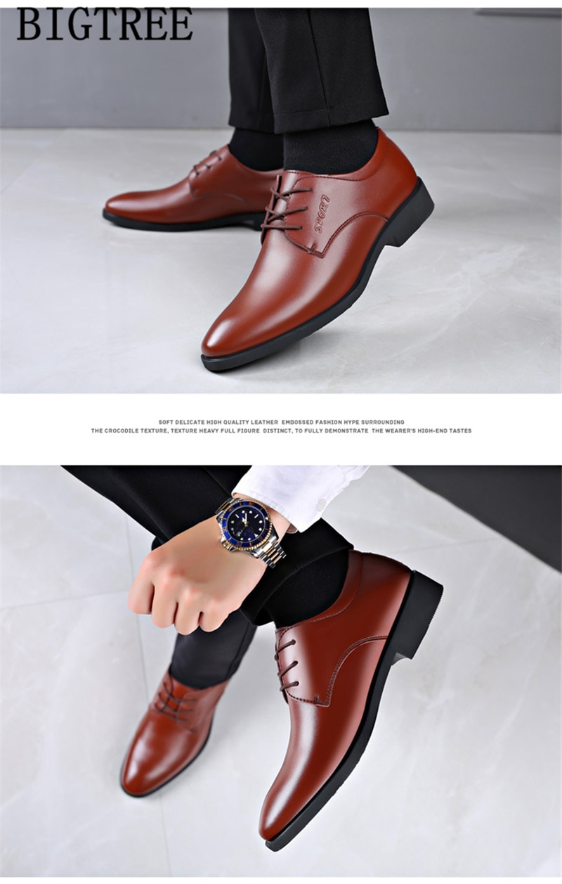 Title 18, Zapatos de cuero suave casuales para hombre, es...