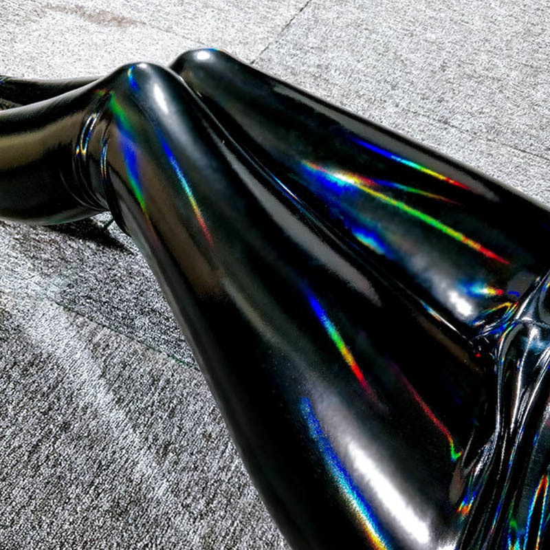 Title 6, Bright Mirror Faux Laser Colorful Leather Pants...