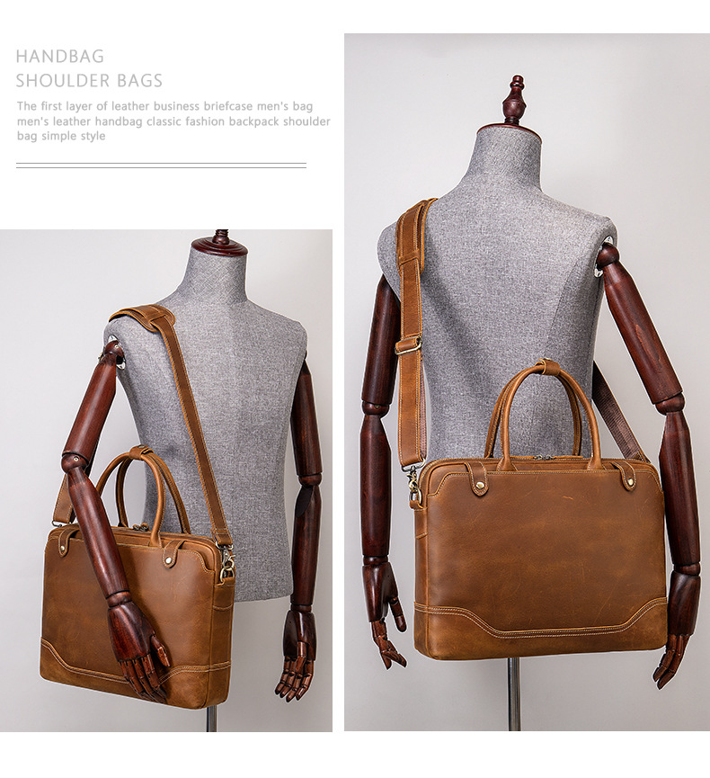 Title 6, Herren Aktentasche Neue Handtasche Business Tas...