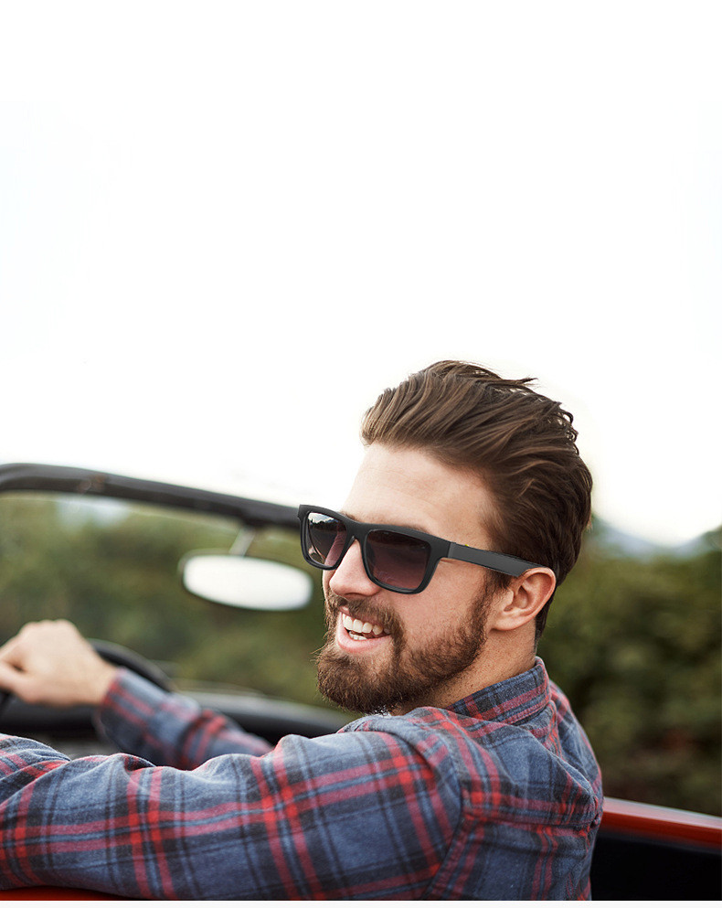 Lunettes intelligentes Bluetooth au style affirmé avec fonction d'appel