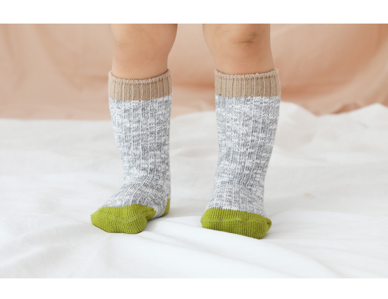 Title 5, New Double Middle Tube Non-slip Baby Socks prov...