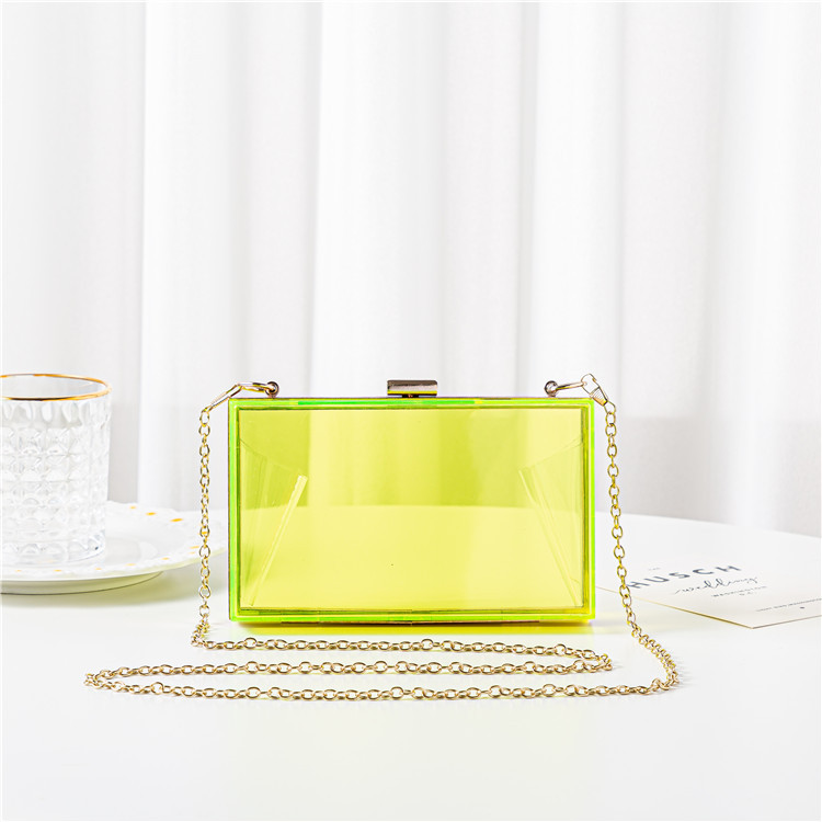 Title 9, Acrylic Womens Candy Color Transparent Box Bag...