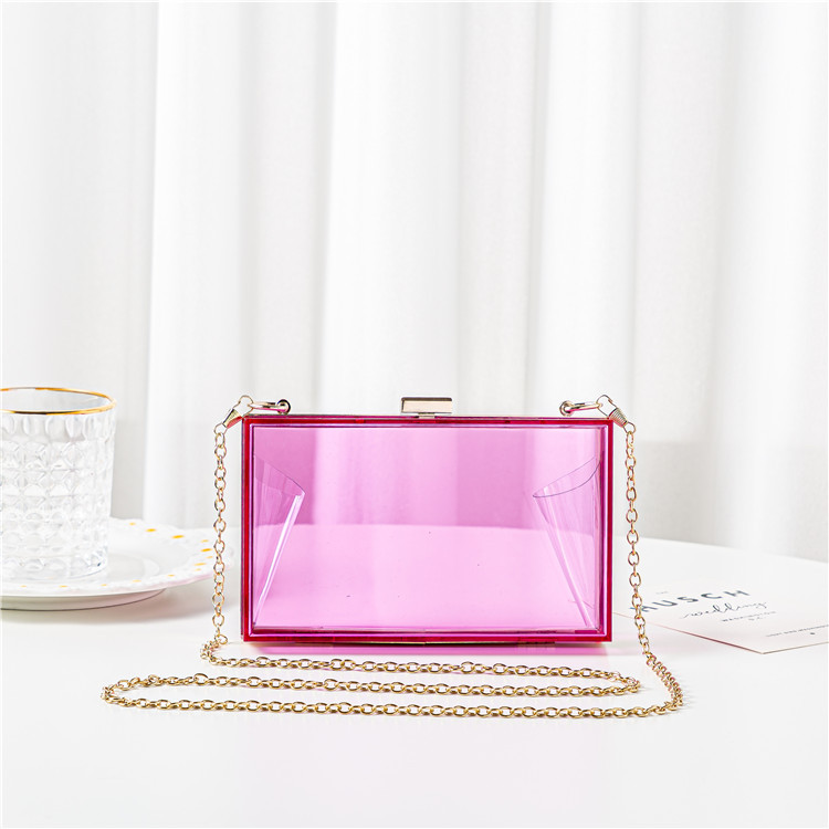 Title 11, Acrylic Womens Candy Color Transparent Box Bag...