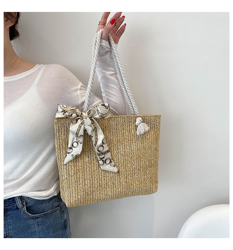 Title 2, Fairy Lace Large Capacity Portable Straw Woven ...