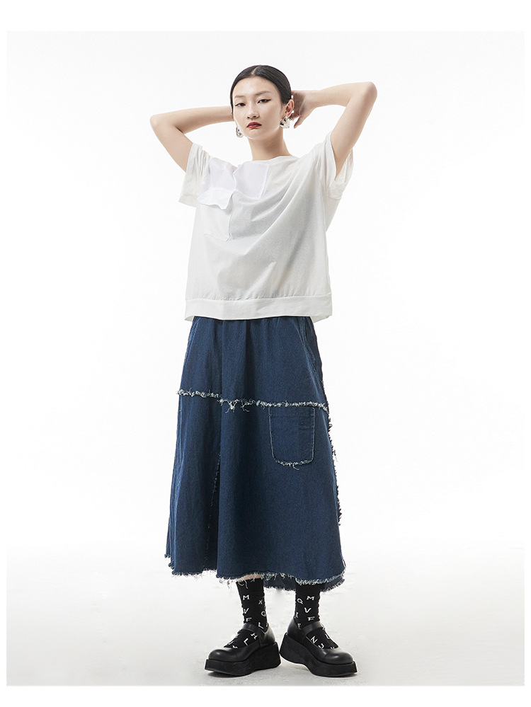 Title 6, Brushed Denim Half Body Women