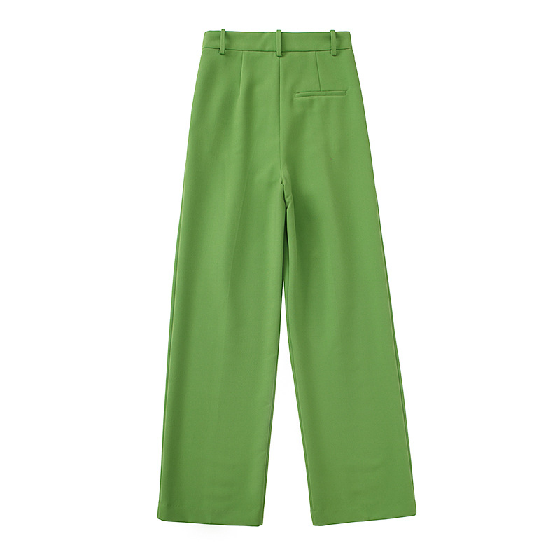 Title 2, Damen Hose Grasgrün Plissiert Mid-Rise Lang – B...