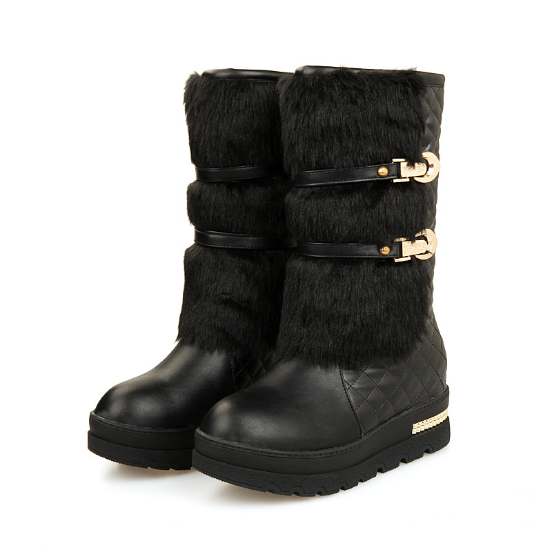 Title 2, Botas de neve femininas grandes com plataforma ...