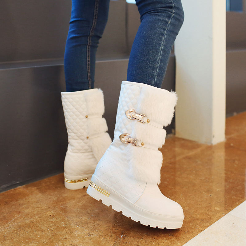 Title 24, Botas de neve femininas grandes com plataforma ...