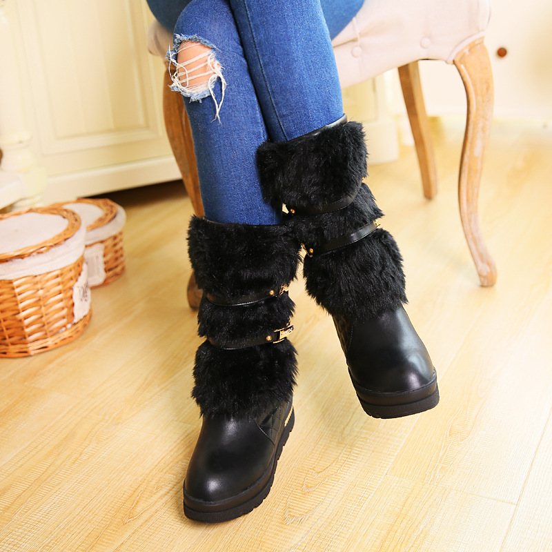 Title 26, Botas de neve femininas grandes com plataforma ...