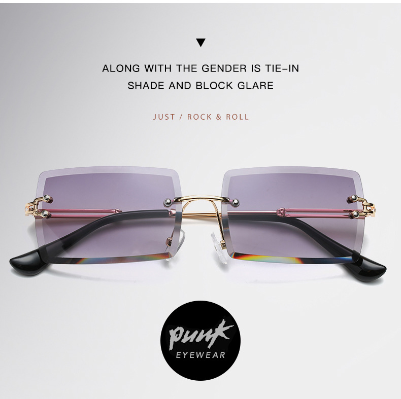 Title 5, New Fashion European And American Rimless Sungl...