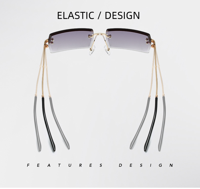 Title 6, New Fashion European And American Rimless Sungl...