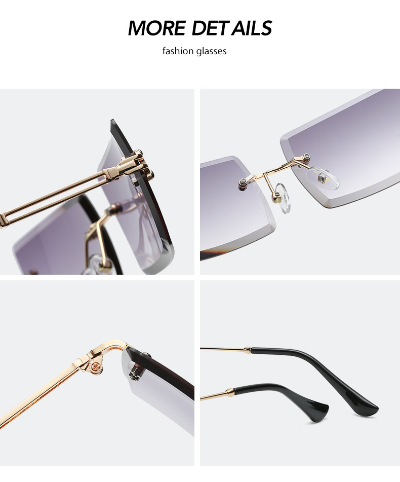 Title 29, New Fashion European And American Rimless Sungl...