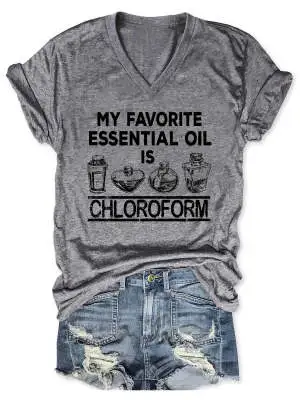 3d Digital Printing Cotton like Letter Printed V neck Short sleeved Shirt Gray - Shop at LoveMi