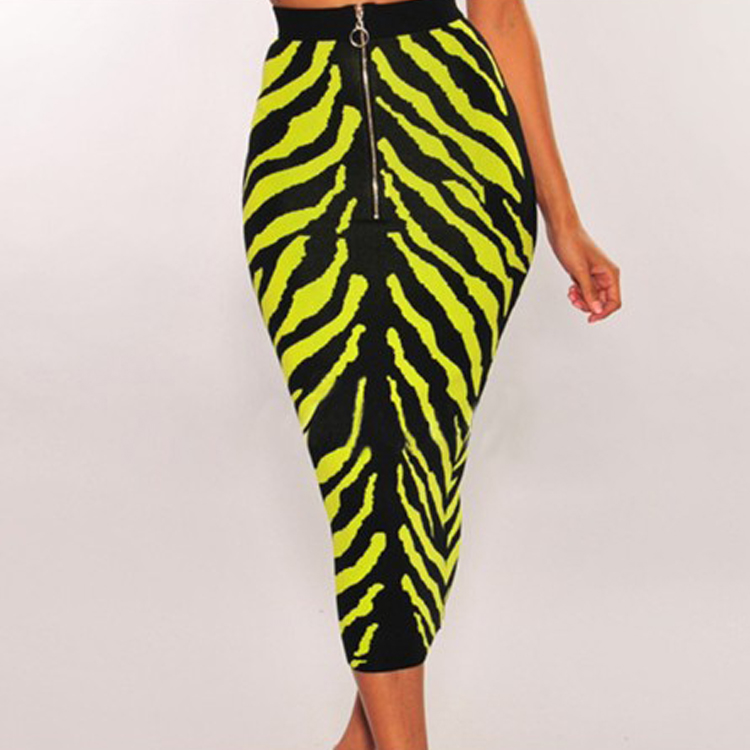 Title 7, High waist stretch one step mid skirt