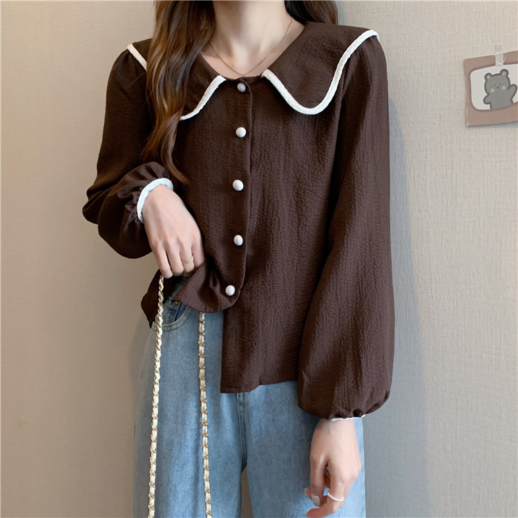 Title 3, Spring French Doll Collar Chic Puff Long Sleeve...