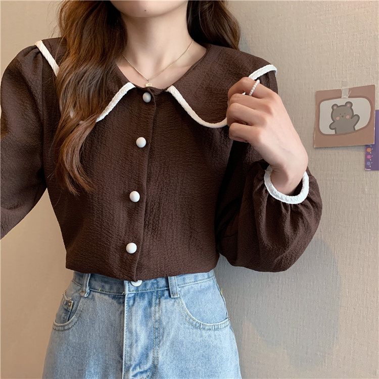 Title 5, Spring French Doll Collar Chic Puff Long Sleeve...