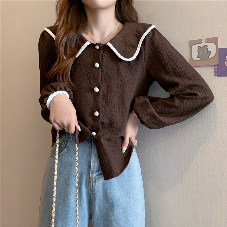 Title 8, Spring French Doll Collar Chic Puff Long Sleeve...