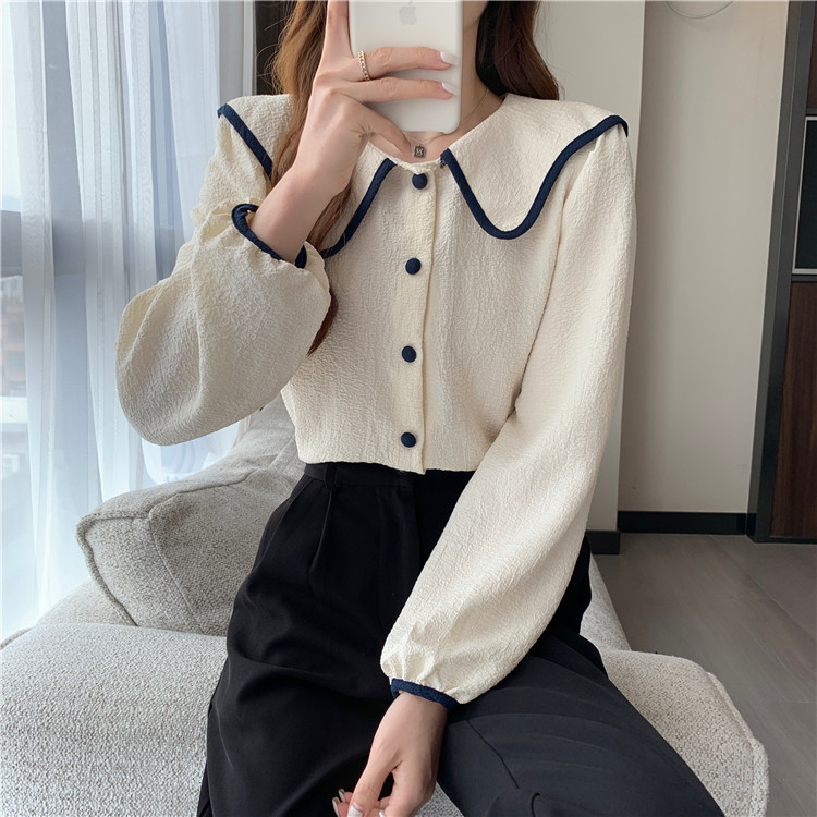 Title 9, Spring French Doll Collar Chic Puff Long Sleeve...