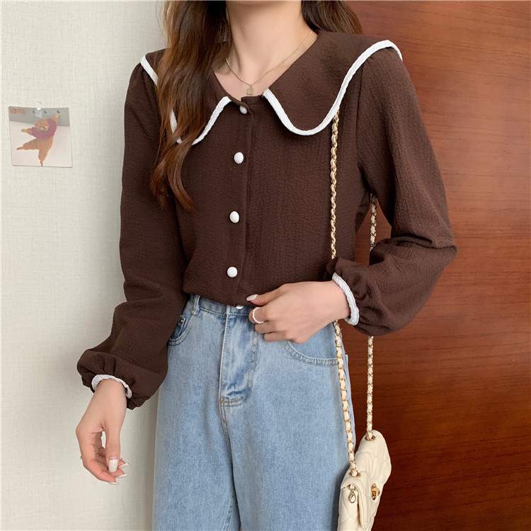 Title 10, Spring French Doll Collar Chic Puff Long Sleeve...