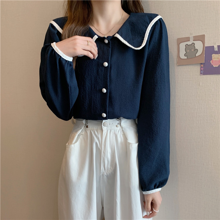 Title 11, Spring French Doll Collar Chic Puff Long Sleeve...