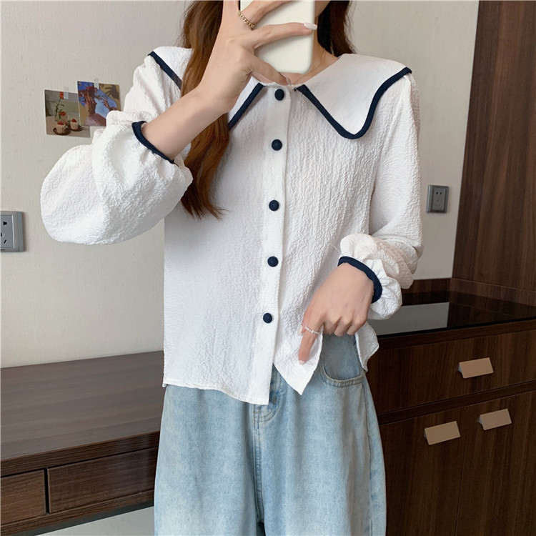 Title 14, Spring French Doll Collar Chic Puff Long Sleeve...