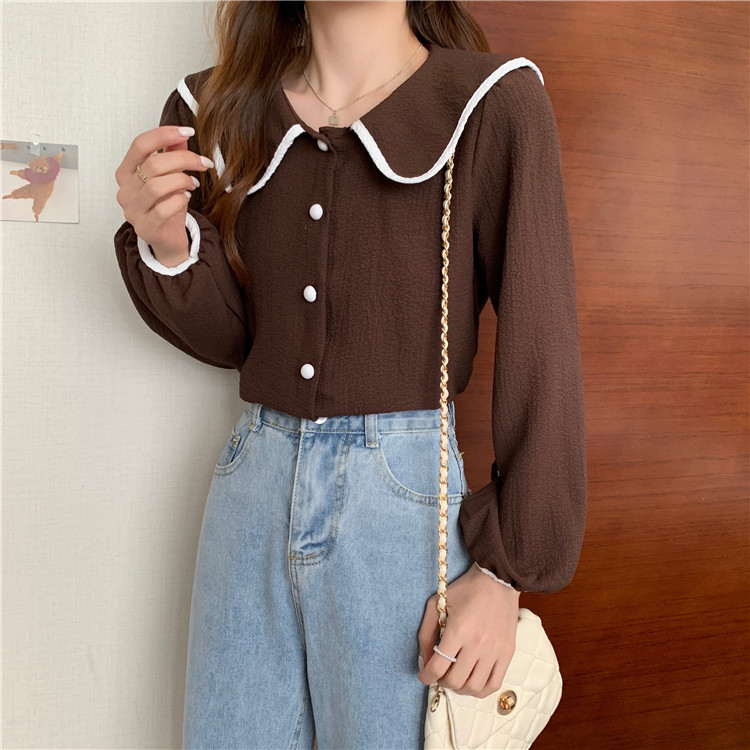 Title 22, Spring French Doll Collar Chic Puff Long Sleeve...