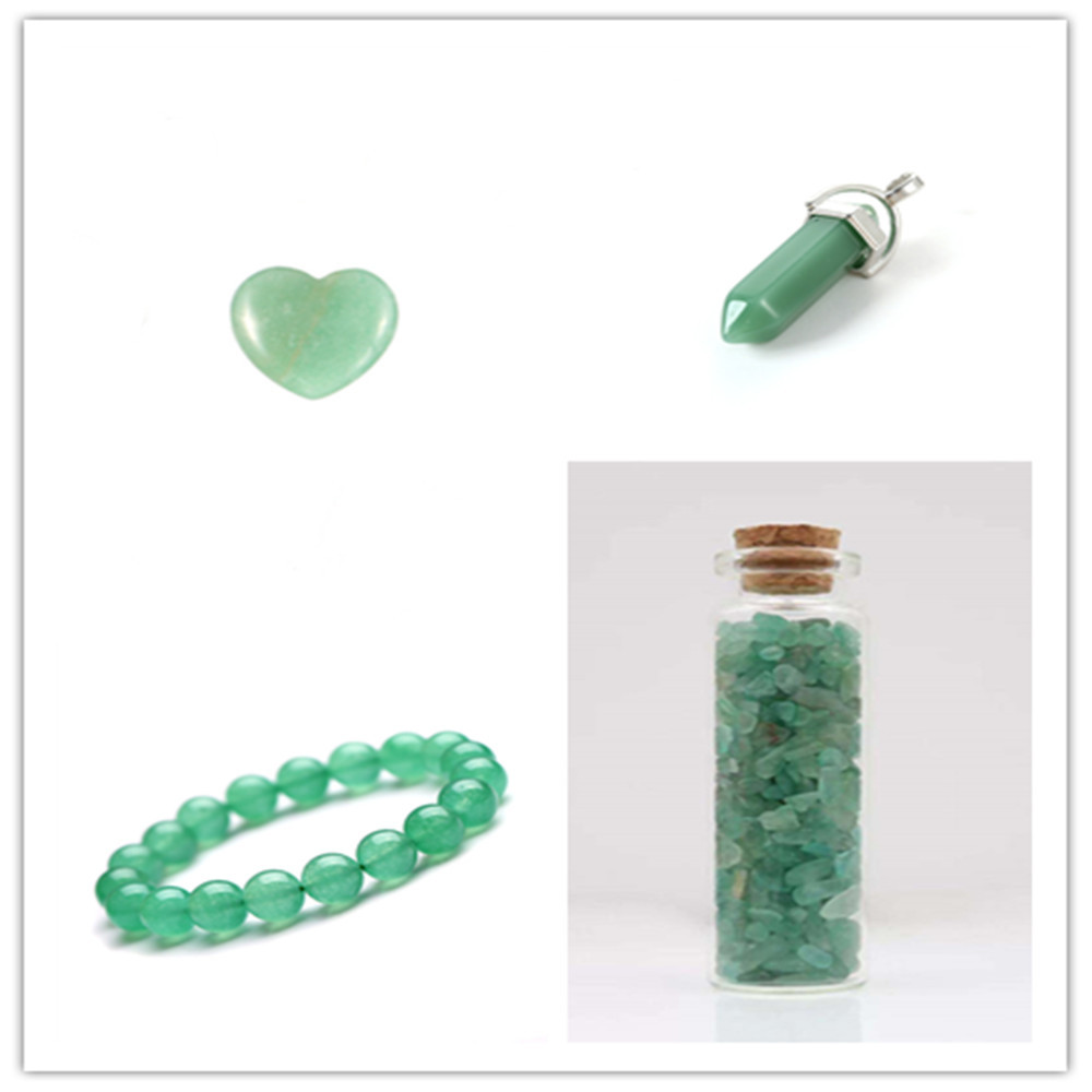 Title 1, Bracelet en Jade Aventurine Naturel avec Penden...