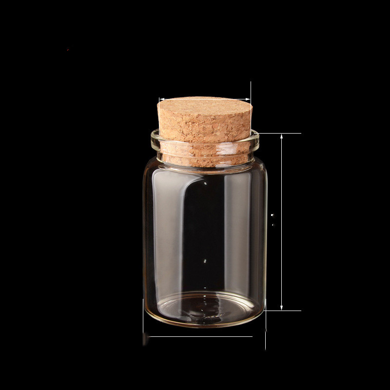 Title 4, Borosilicate wooden cork glass bottle