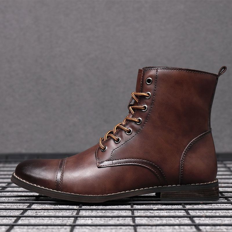 Title 12, Herren Martin Stiefel High Top Stilvolle Herren...