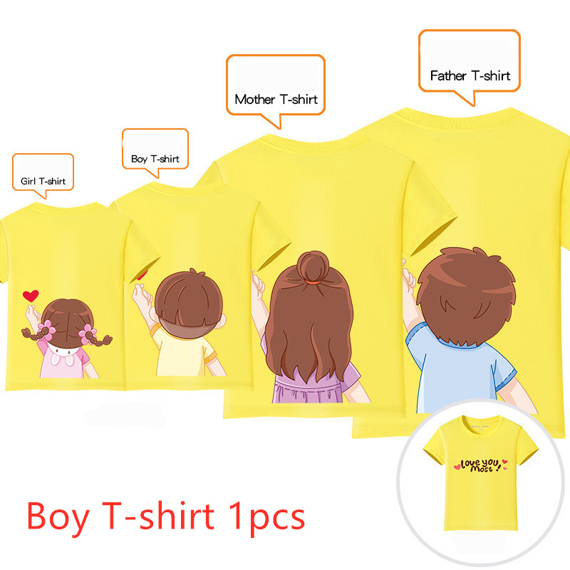 Title 10, Family With Three Or Four Casual Short-Sleeved ...