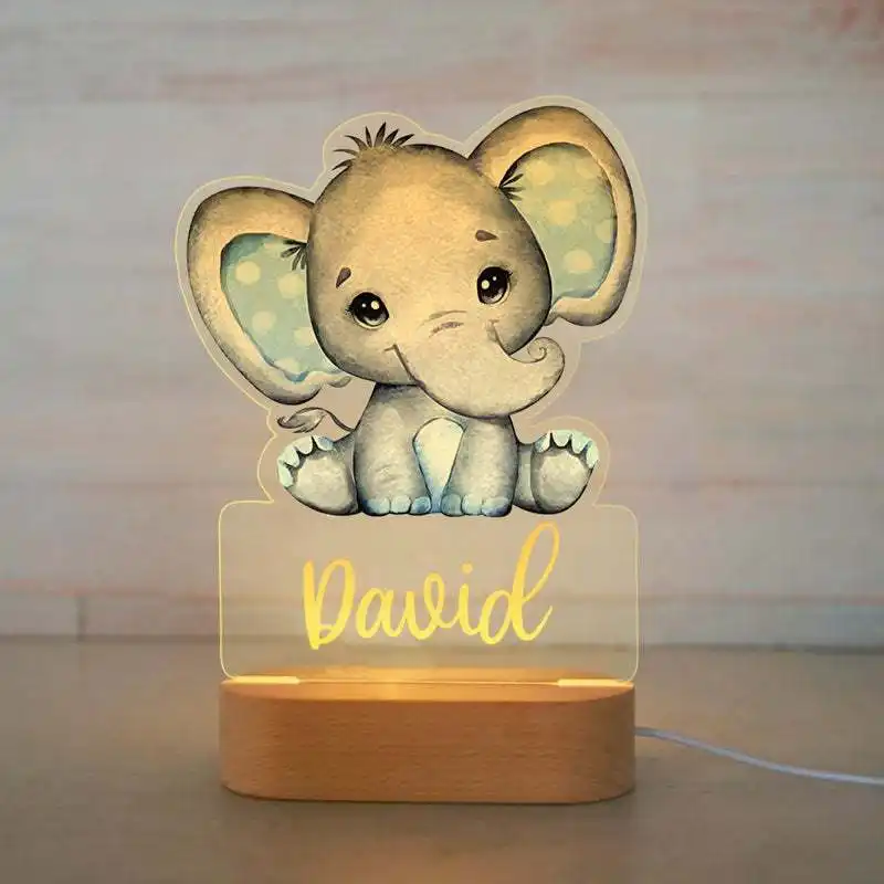 Dinosaur Night Light Creative Children's Names Cartoon Animation Ornaments