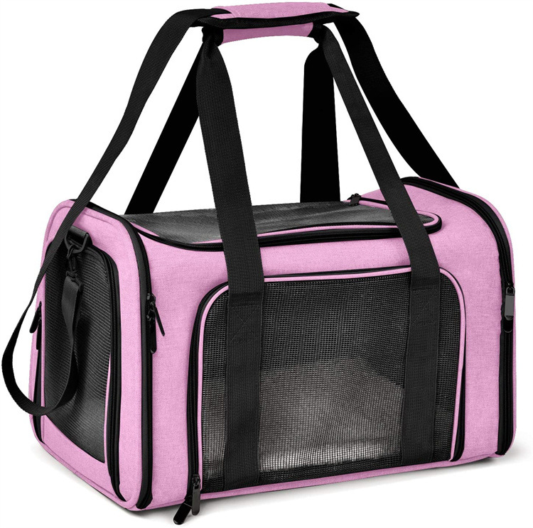 Portable And Breathable Small Dog Cat Pet Travel Bag For Carrying On The Go In