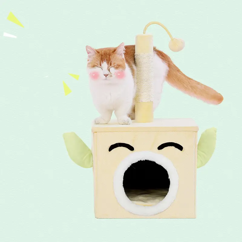 Playable And Sleepy Cat New Product Grinding Claw Toy Scratching — 1Style