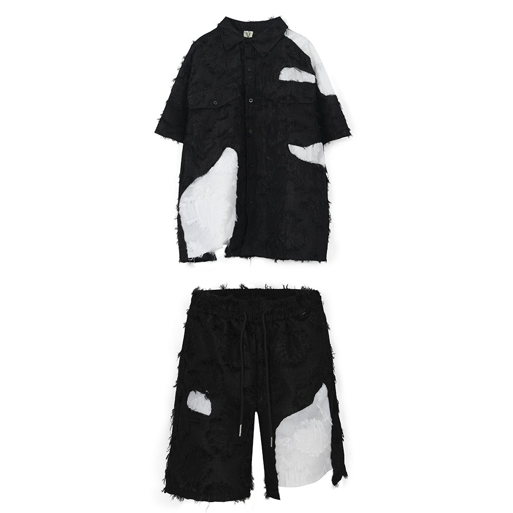 Title 5, Ensemble Top et Short Casual Mode Homme et Femm...