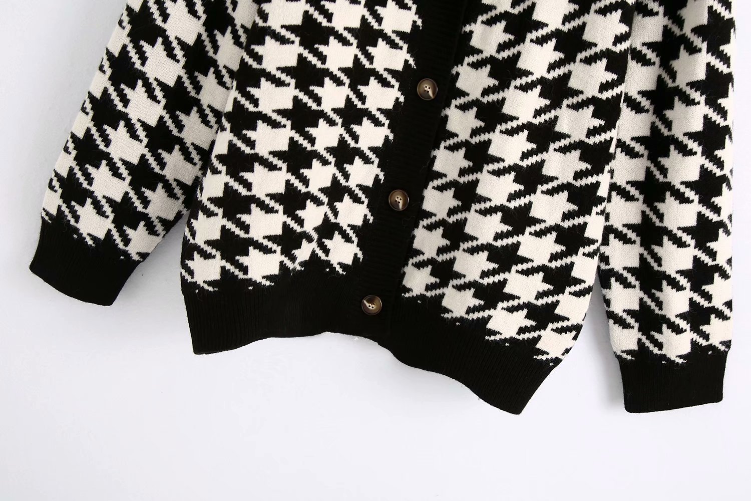 Title 5, Houndstooth coat sweater cardigan