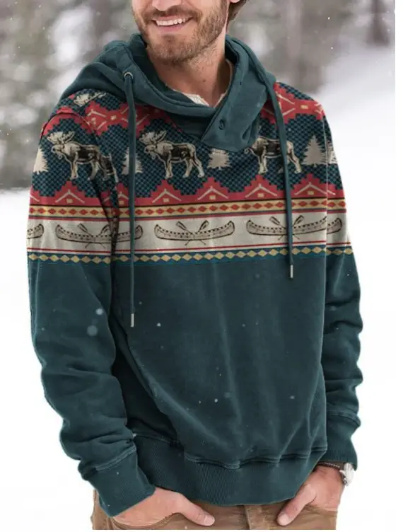 3D Hoodie Casual Men's Sweatshirt