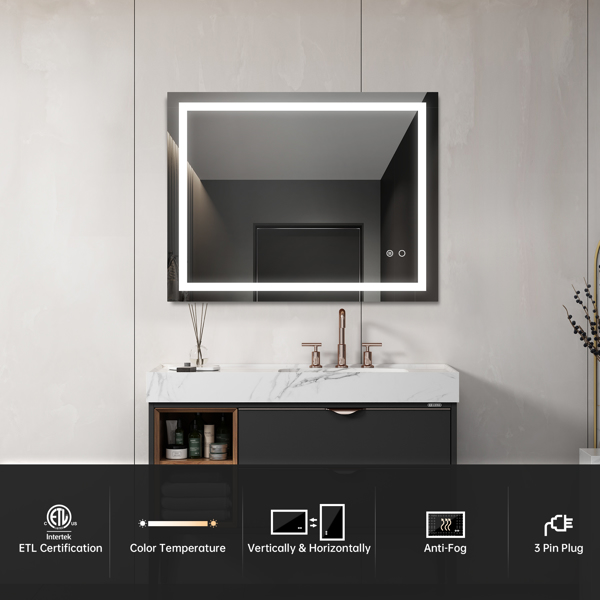 LED Lighting Bathroom Wall Mounted Mirror — foto 6