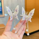 Silver Butterfly 1Pair