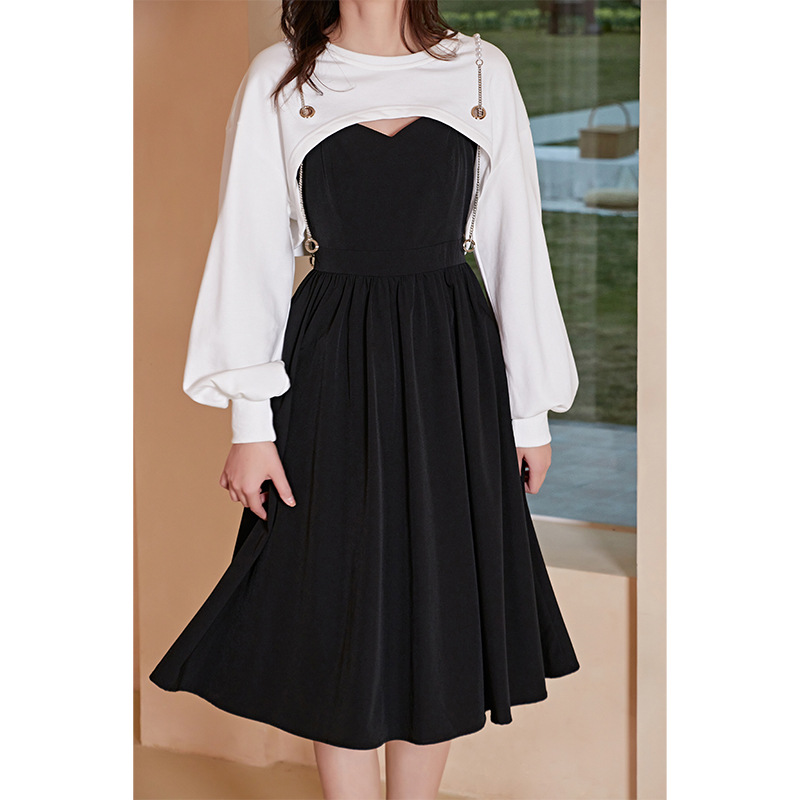 Pearl Chain Two-Piece Midi Dress, picture 6 of 7