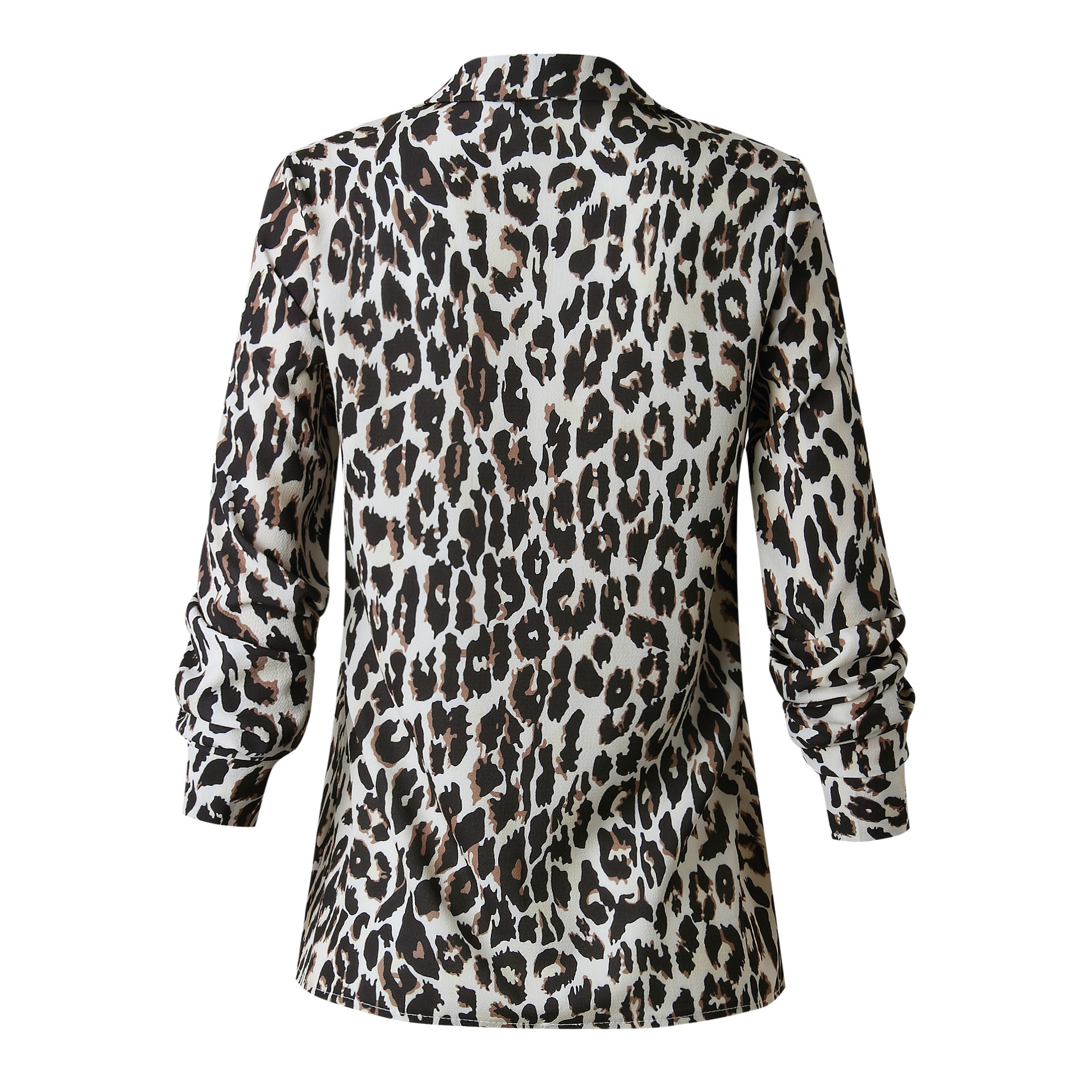 Title 11, Ladies Fashion Leopard Print Button Long Sleeve...