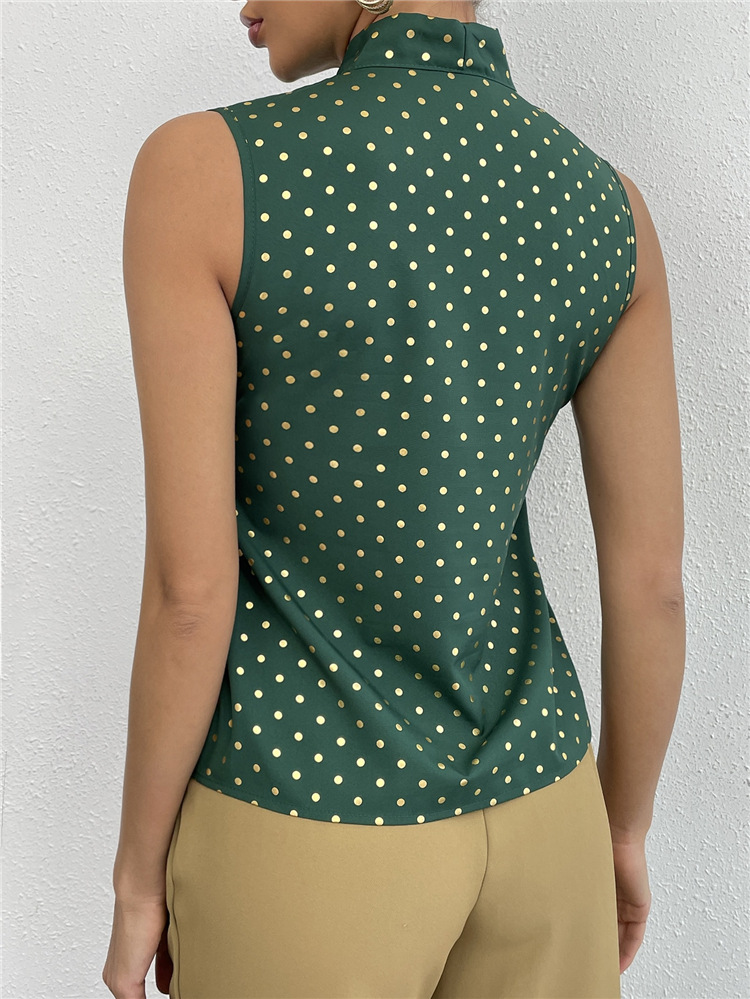 Title 7, New Amazon Hottie Bow Tie Dot Top Shirt