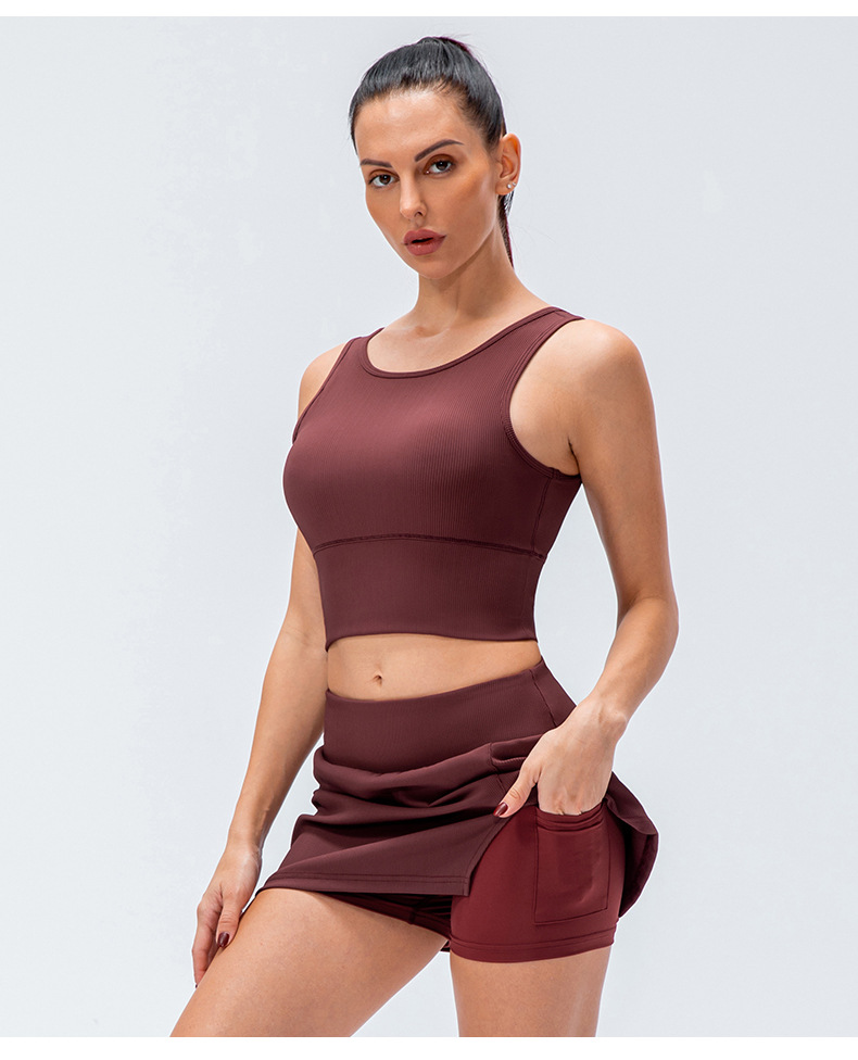 Title 14, Womens Sports Quick-drying Fitness Vest Skirt ...