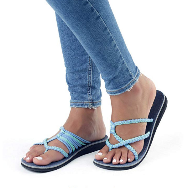 Title 5, Yauvana Braided Sandals Enjoy Summer Comfort an...